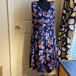 Lands End sleeveless dress fit and flare style size 10